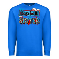 True Royal baseball sister with leopard Premium Sweatshirt - Zillion Design Studio