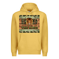 Antique Gold dad the king Premium Hoodie - Artiststas