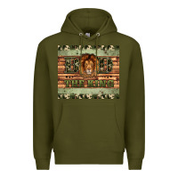 Army Green dad the king Premium Hoodie - Artiststas