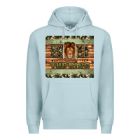 Blue Mist dad the king Premium Hoodie - Artiststas