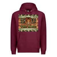 Burgundy dad the king Premium Hoodie - Artiststas