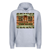 Heather Grey dad the king Premium Hoodie - Artiststas