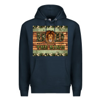 Navy dad the king Premium Hoodie - Artiststas