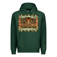 Sports Green dad the king Premium Hoodie - Artiststas