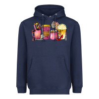 Navy boss lady coffee cups with money Heavyweight Hoodie - texasbilliewilder