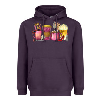 Plum boss lady coffee cups with money Heavyweight Hoodie - texasbilliewilder