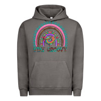 Pigment Tornado stay groovy with rainbow and heart Urban Hoodie - Artiststas