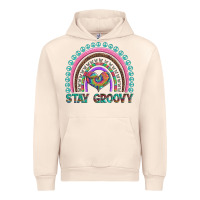 Sandshell stay groovy with rainbow and heart Urban Hoodie - Artiststas