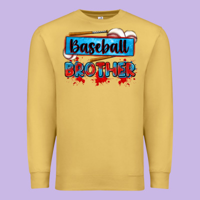 Baseball Brother Premium Sweatshirt Designed By Zillion Design Studio