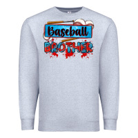 Heather Grey baseball brother Premium Sweatshirt - Zillion Design Studio