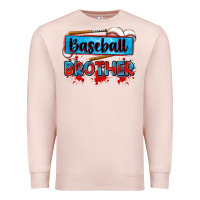 Pale Pink baseball brother Premium Sweatshirt - Zillion Design Studio