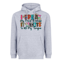 Heather Grey i speak my mind because it hurts to bite my tongue Heavyweight Hoodie - Zillion Design Studio