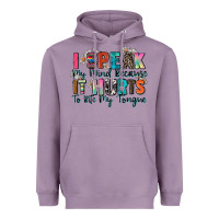 Lavender i speak my mind because it hurts to bite my tongue Heavyweight Hoodie - Zillion Design Studio