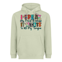 Matcha i speak my mind because it hurts to bite my tongue Heavyweight Hoodie - Zillion Design Studio