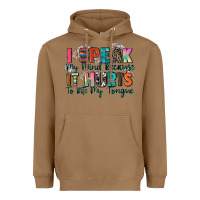 Toasted Coconut i speak my mind because it hurts to bite my tongue Heavyweight Hoodie - Zillion Design Studio