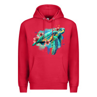 Cardinal floral turtle Premium Hoodie - Jasminsmagicworld