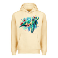 Pina Colada floral turtle Premium Hoodie - Jasminsmagicworld