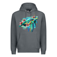 Rock floral turtle Premium Hoodie - Jasminsmagicworld