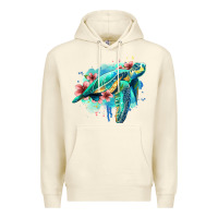Sandshell floral turtle Premium Hoodie - Jasminsmagicworld