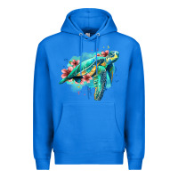 True Royal floral turtle Premium Hoodie - Jasminsmagicworld