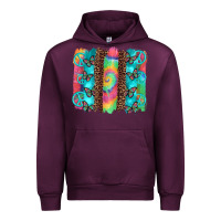 Mauve Wine hippie peace sign butterfly leopard and tie dye brushstroke Urban Hoodie - Artiststas