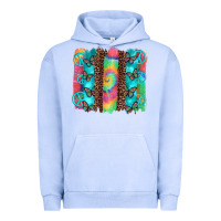 Pigment Grape Ice hippie peace sign butterfly leopard and tie dye brushstroke Urban Hoodie - Artiststas