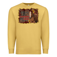 Antique Gold all i want for christmas is a horse Premium Sweatshirt - RanaPortraitStore