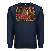 Navy all i want for christmas is a horse Premium Sweatshirt - RanaPortraitStore