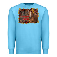 Ocean Blue all i want for christmas is a horse Premium Sweatshirt - RanaPortraitStore