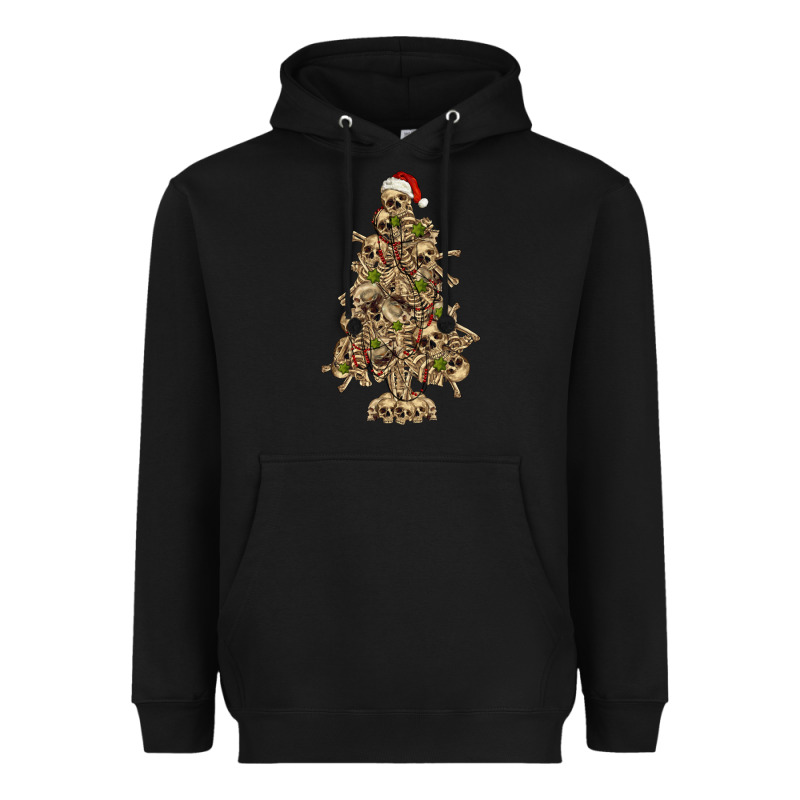 Skeleton Christmas Tree Heavyweight Hoodie by RanaPortraitStore | Teevron