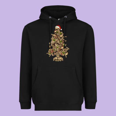 Heavyweight Hoodie Skeleton Christmas Tree