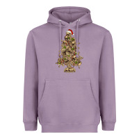 Lavender Skeleton Christmas Tree Heavyweight Hoodie - RanaPortraitStore