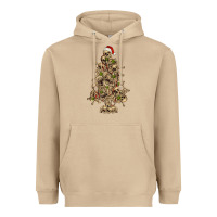 Mushroom Skeleton Christmas Tree Heavyweight Hoodie - RanaPortraitStore