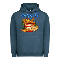 Pigment Midnight Navy nuggets Urban Hoodie - AdoDesignShop
