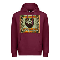 Burgundy dad jokes you mean rad jokes Premium Hoodie - Artiststas