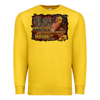 Lemon all i want for christmas is a horse brown horse Premium Sweatshirt - RanaPortraitStore