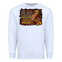 All I Want For Christmas Is A Horse Brown Horse Premium Sweatshirt | Teevron