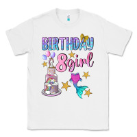 White birthday girl 8 Classic Tee - BundleAndBundleShop