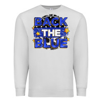 Dove Grey back the blue Premium Sweatshirt - Zillion Design Studio