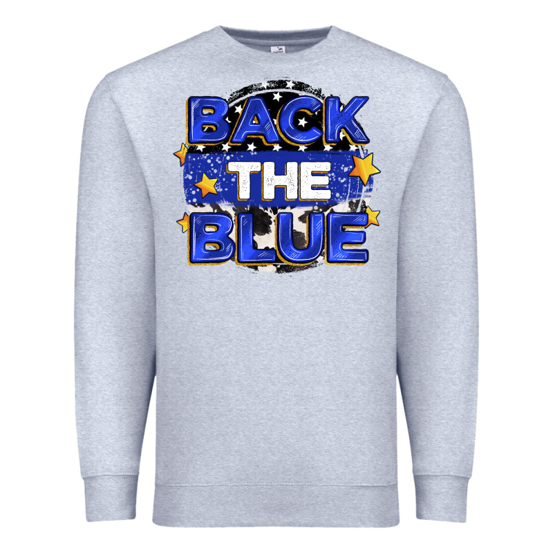 Back The Blue Premium Sweatshirt by Zillion Design Studio | Teevron