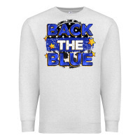 Oatmeal Heather back the blue Premium Sweatshirt - Zillion Design Studio