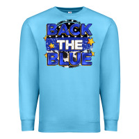 Ocean Blue back the blue Premium Sweatshirt - Zillion Design Studio