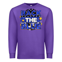 Purple back the blue Premium Sweatshirt - Zillion Design Studio
