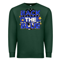 Sports Green back the blue Premium Sweatshirt - Zillion Design Studio