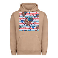Pigment Burro american flag bass Urban Hoodie - BundleAndBundleShop