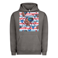 Pigment Tornado american flag bass Urban Hoodie - BundleAndBundleShop