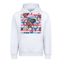 White american flag bass Urban Hoodie - BundleAndBundleShop