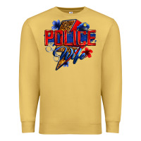 Antique Gold police wife with lightning bolt Premium Sweatshirt - Zillion Design Studio