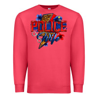 Cardinal police wife with lightning bolt Premium Sweatshirt - Zillion Design Studio