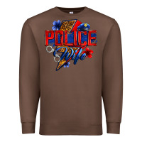 Chestnut police wife with lightning bolt Premium Sweatshirt - Zillion Design Studio